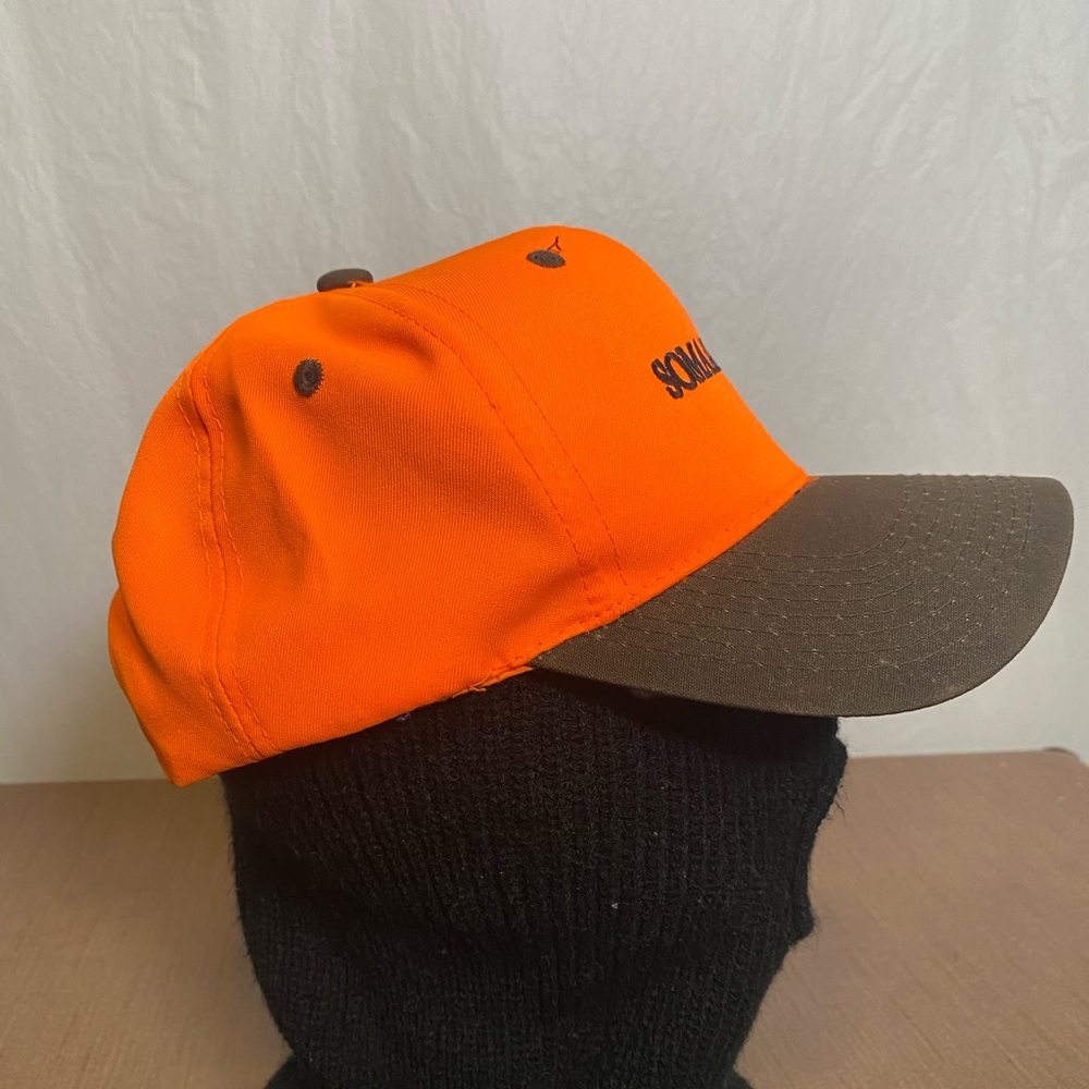 Soma Farms Orange Cap with Brown Waxed Canvas Brim